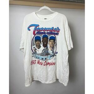 Joe Carter Toronto Blue Jays 1993 World Series T-Shirt White Size L the wamco